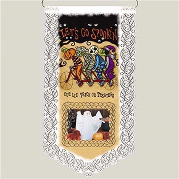 Back2Basics Lets Go Spookin Halloween Wall Hanging white BA309235